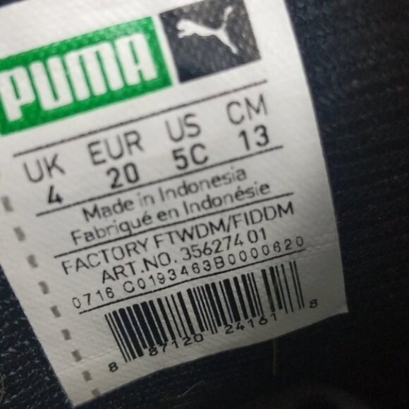 Puma Smash V2 Toddler Suede Sneakers 5C - Picture 6 of 6